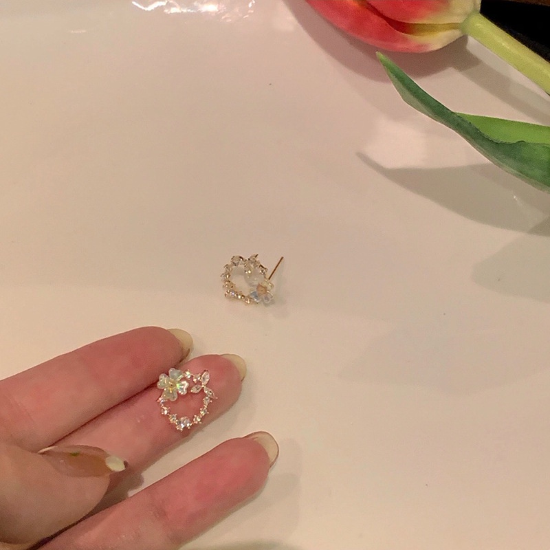 Bông Tai Mạ Bạc 925 Hình Hoa 2022