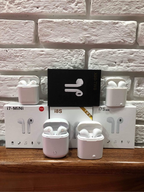Tay nghe Airpods i7s không dây + Tặng kèm Cáp sạc dù chính hãng | BigBuy360 - bigbuy360.vn