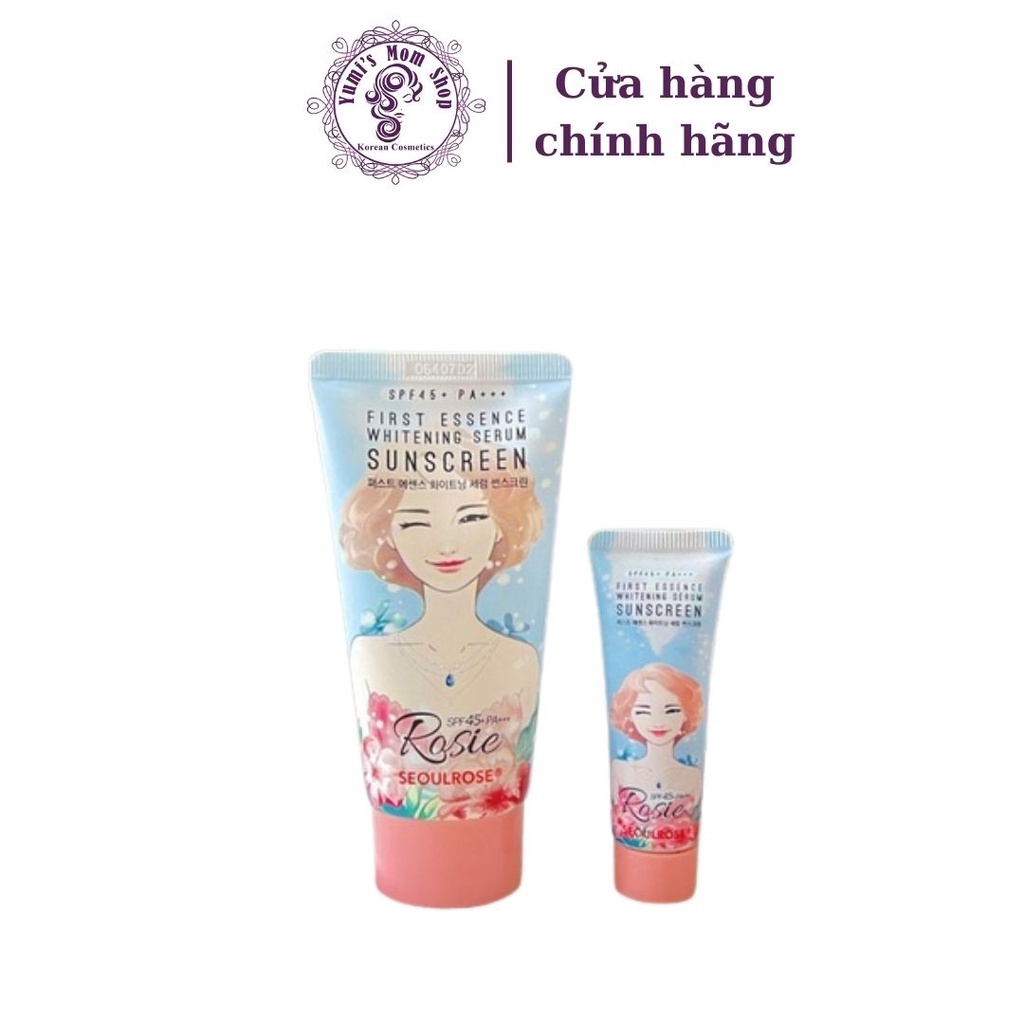 Kem Chống nắng Rosie Seoul Rose First Essence Whitening Serum Sunscreen