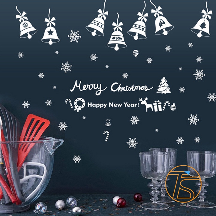 Decal Trang Trí Noel Mẫu Sticker Dán Tĩnh Điện Dịp Giáng Sinh, Tết 2022 Phù Hợp Shop Thời Trang, Văn Phòng | BigBuy360 - bigbuy360.vn