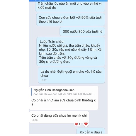 Set sữa chua trân châu đường đen