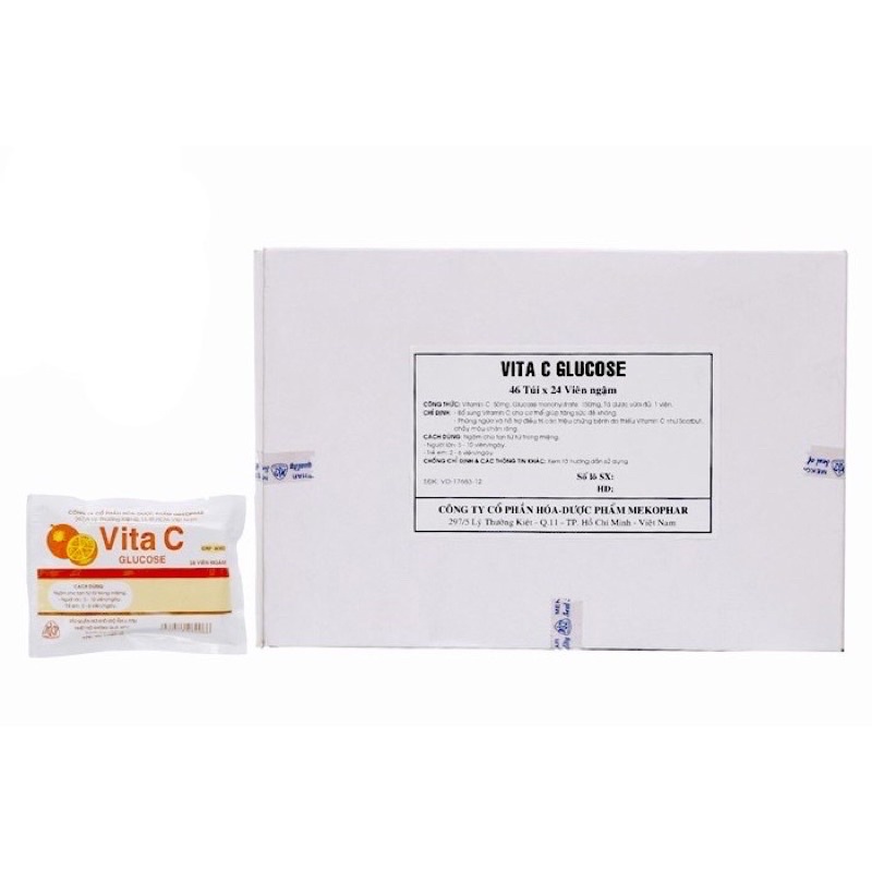 Kẹo ngậm Vita C vỉ 24 viên