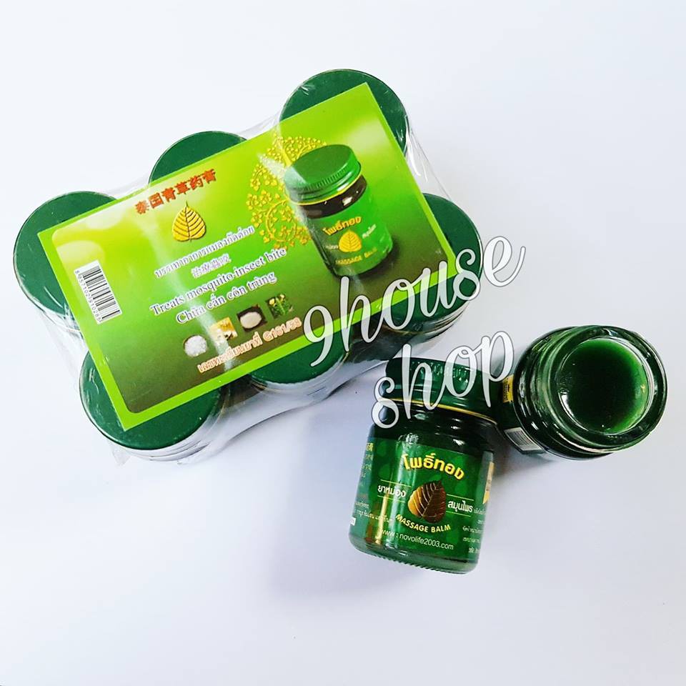 (50gr) Lốc 6 Dầu Cù Là BỒ ĐỀ MASSAGE BALM Thái Lan