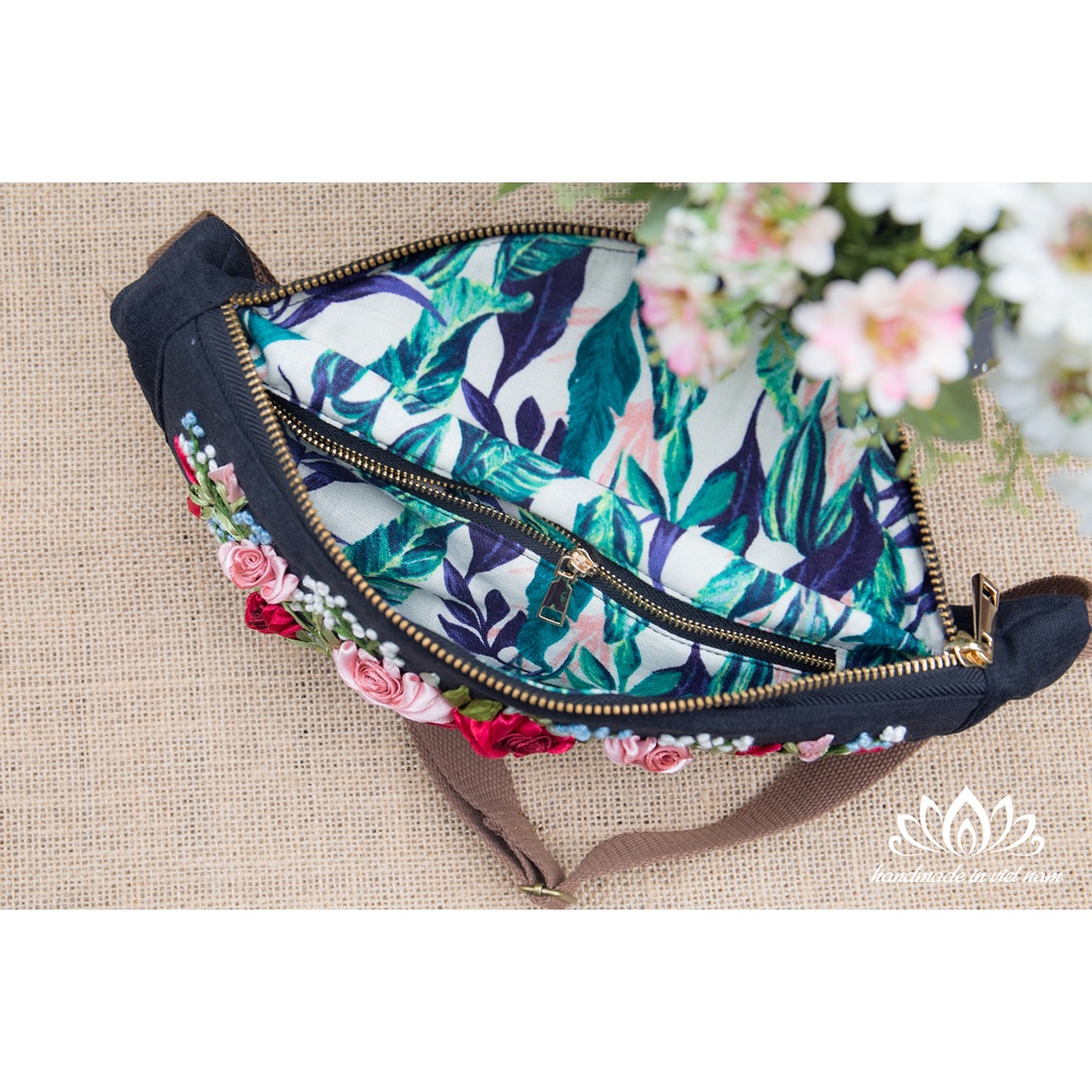 Túi bao tử thêu ruy băng mới lạ, quà tặng siêu độc