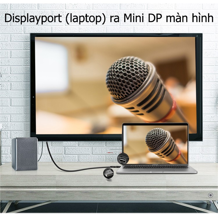 [Mã ELHACE giảm 4% đơn 300K] Đầu chuyển Displayport ra Mini DP - Jinghua S123