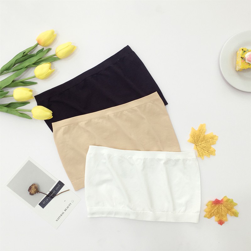 Áo Hai Dây Ngắn Không Dây Màu Trơn Chống Chói Ngực Dễ Phối Đồ Đơn Giản Pop Mới | BigBuy360 - bigbuy360.vn