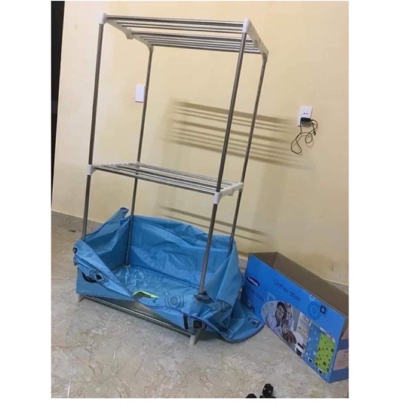 [SẴN HÀNG] Tủ Sấy Quần Áo Chịu Lực 15 Kg, Công Suất 1300W Sấy Nhanh Trong 1 Giờ, Có Điều Khiển Hẹn Giờ
