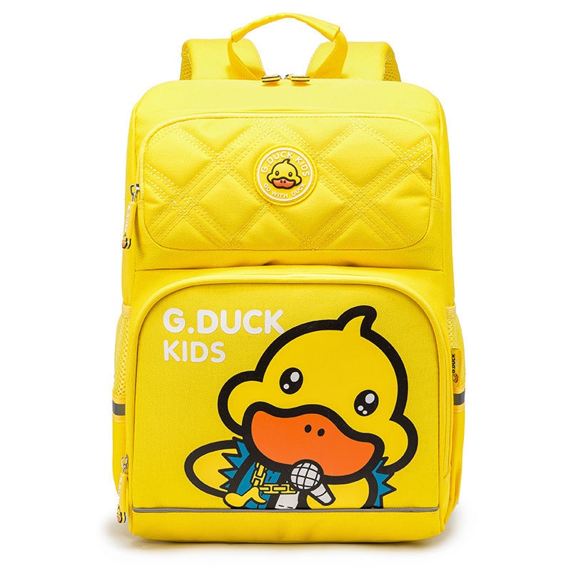 Túi Đi Học。Balo có sức chứa lớn Little Yellow Duck dành cho nam và nữ từ lớp 1-6 trường tiểu học