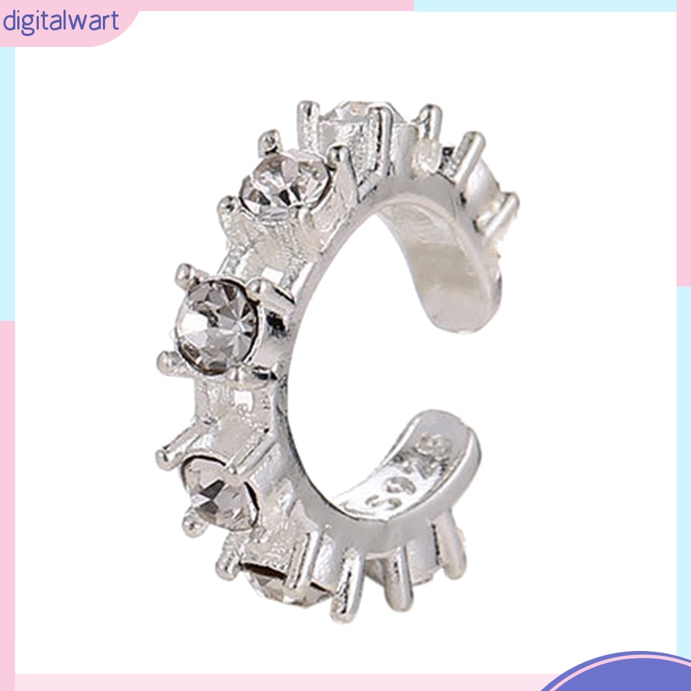 Khuyên kẹp vành tai đính đá thời trang cho nữ