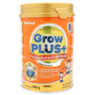 Sữa bột Growplus cam cho trẻ chậm tăng cân 900g