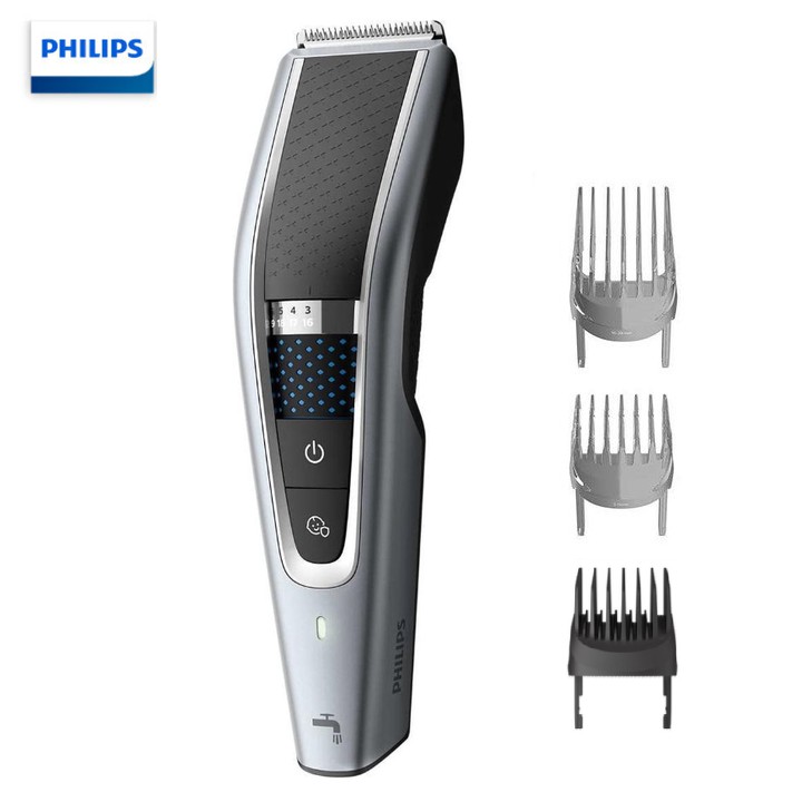 Tông đơ cắt tóc thương hiệu cao cấp Philips HC5690/15, con lăn điều chỉnh cỡ lược, chống nước an toàn - Bảo hành 2 năm