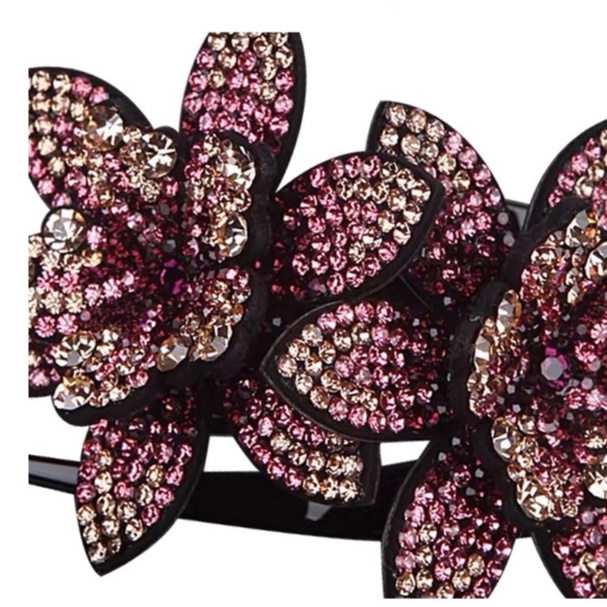 Kẹp Tóc Mỏ Vịt Đính Đá Pha Lê Phong Cách Hàn Quốc Thanh Lịch Dành Cho Nữ