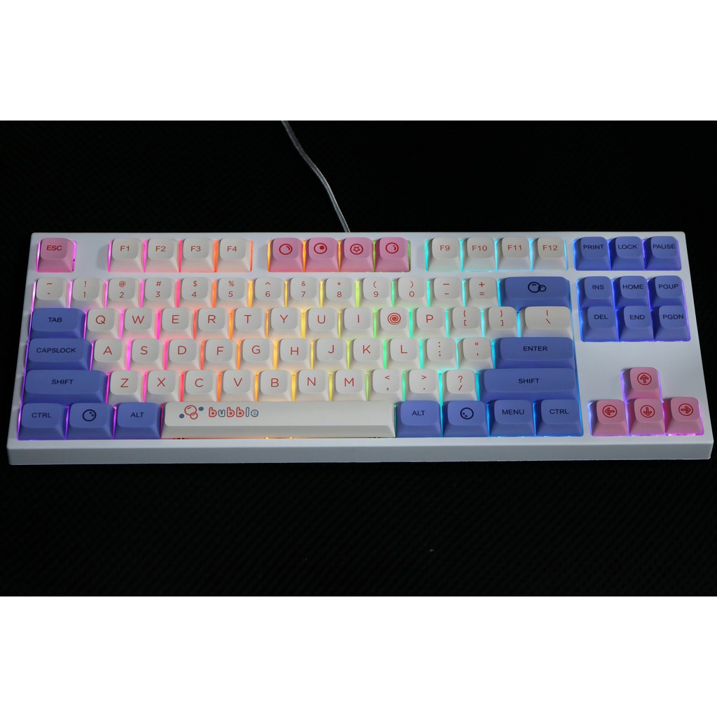 Bộ keycap PBT nút bàn phím cơ profile XDA Ice Cream, Macaroon ... phù hợp nhiều loại bàn phím