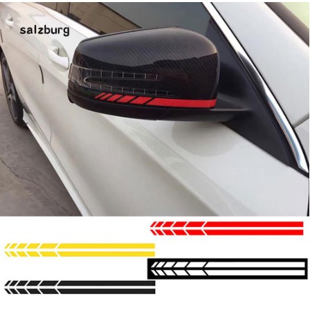 Decal tem Miếng dán nhãn trang trí kính chiếu hậu xe hơi ô tô tương thích các xe Toyota Vios Innova và Hyundai Accent