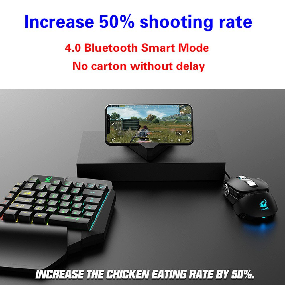 (Đang Bán) Bộ Bàn Phím Chơi Game G5 Bluetooth 4.1 Cho Iphone Ios Android Phone