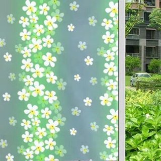 Decal dán kính khổ 90cm*2m sẵn keo dán hoa văn y hình mẫu