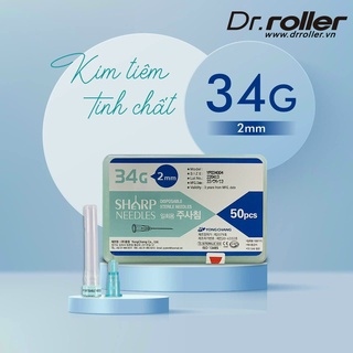 Combo 05 đầu kim tiêm meso 34g 2mm sharp needle chính hãng hàn quốc