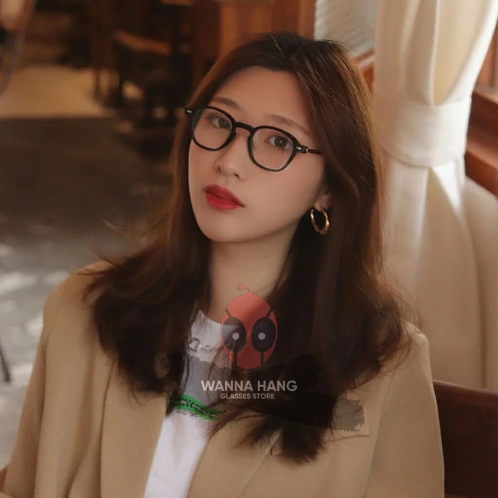 Gọng kính nam nữ kim loại đẹp cao cấp Hàn Quốc chống tia UV Wanna Hang TABIE WHGM113