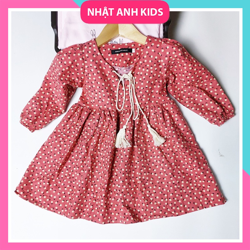 [THANH LÝ] Váy đầm hoa dài tay cho bé gái, Made in Việt Nam (8 - 18kg)