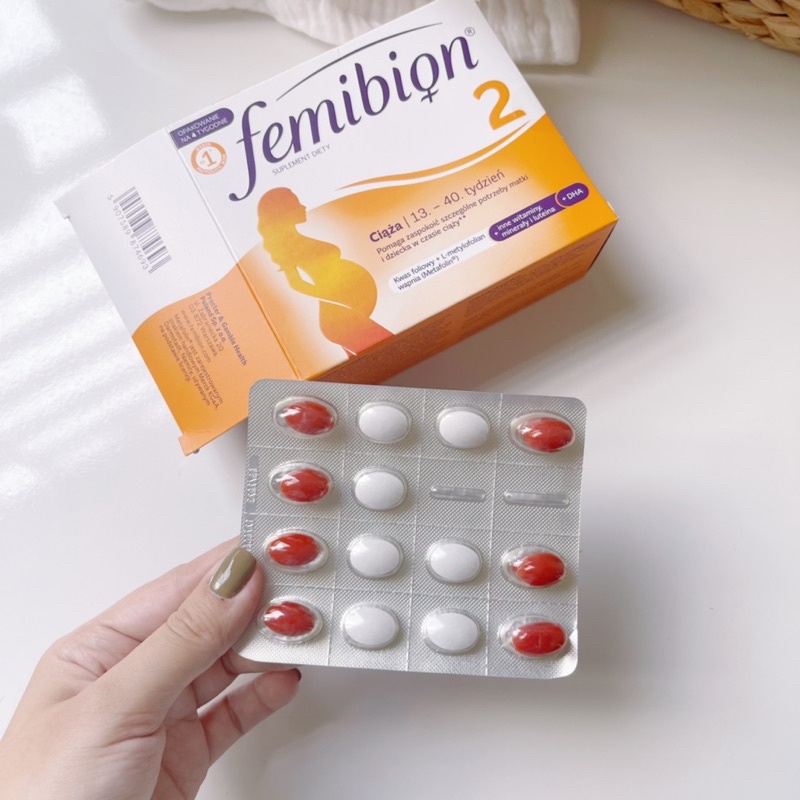 Vitamin tổng hợp cao cấp Femibion 1-2-3 cho mẹ bầu sau sinh - Hàng Air Châu Âu