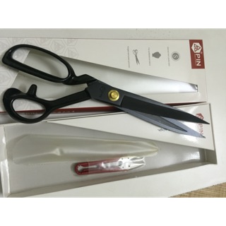 Kéo cắt vải pin 12 inh đen tặng kèm kéo cắt chỉ