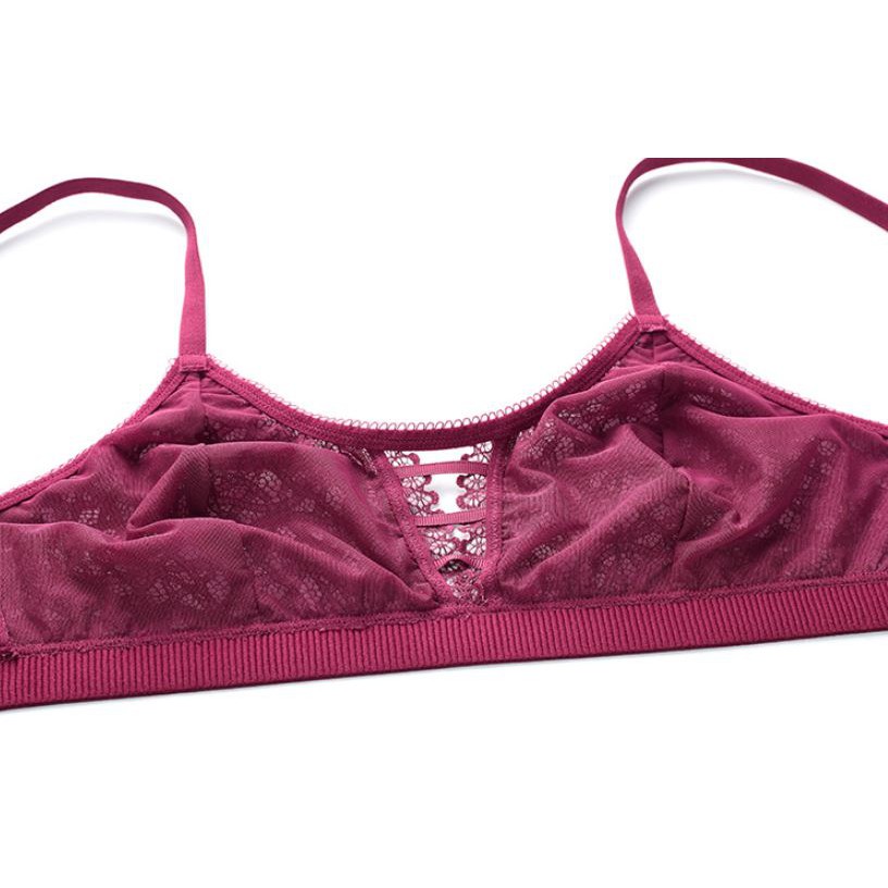 (Thanh lý) Bộ Đồ Lót Bralette Ren Mềm Không Đệm Cao Cấp S376