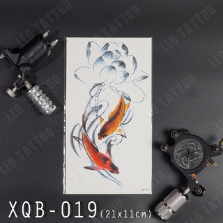 [Loại Ngắn Ngày] Hình Xăm Dán Chống Nước Cá Vàng (21x11cm)
