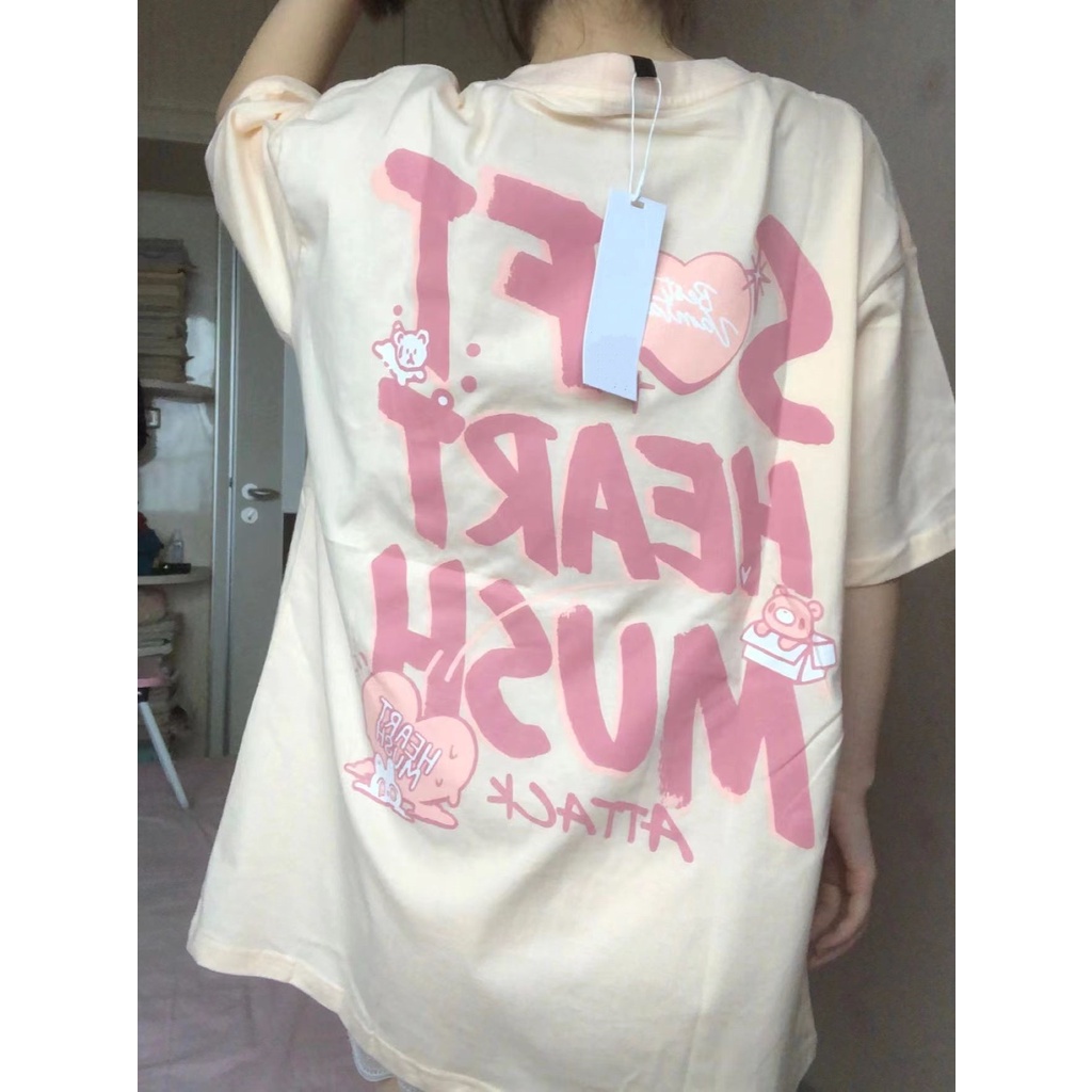 Áo Thun Tay Ngắn In Họa Tiết Thời Trang Dành Cho Nữ