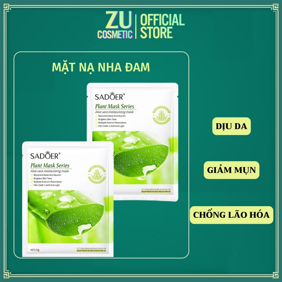 [N128] Mặt nạ nha đam FREESHIP Nạ nha lô hội Chelica cao cấp, cấp ẩm chống lão hóa da hàng chuẩn