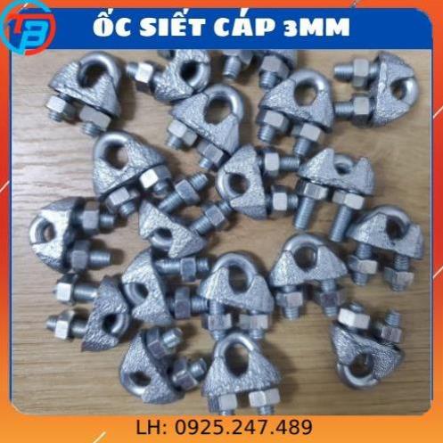 [Khóa cáp] Ốc Siết Cáp 3ly Cóc Kẹp Cáp - Kim khí capthepsaigon