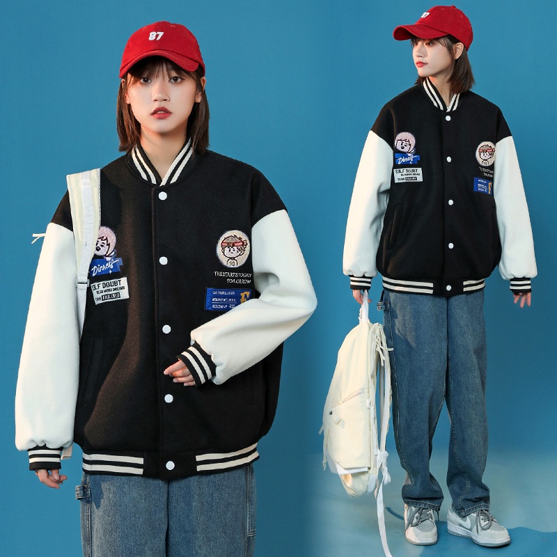 Áo khoác nỉ DINER Bomber Unisex nam nữ form rộng cá tính bông trần dày dặn MM22 MEMOTOP
