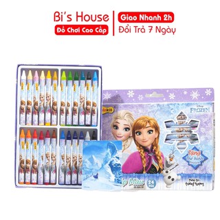 Hộp bút màu sáp công chúa Elsa - 24 màu