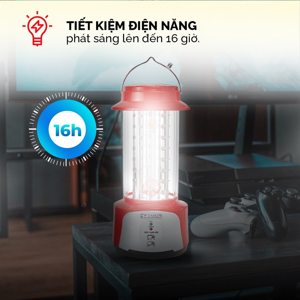 Đèn sạc Honjianda HJD-1630 96 bóng LED 0.06W