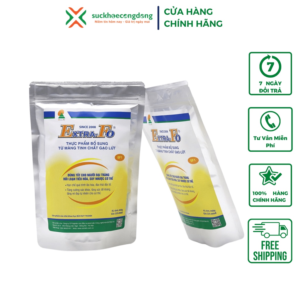 Tinh chất màng gạo lứt EXTRA-FO EF1 (450g)