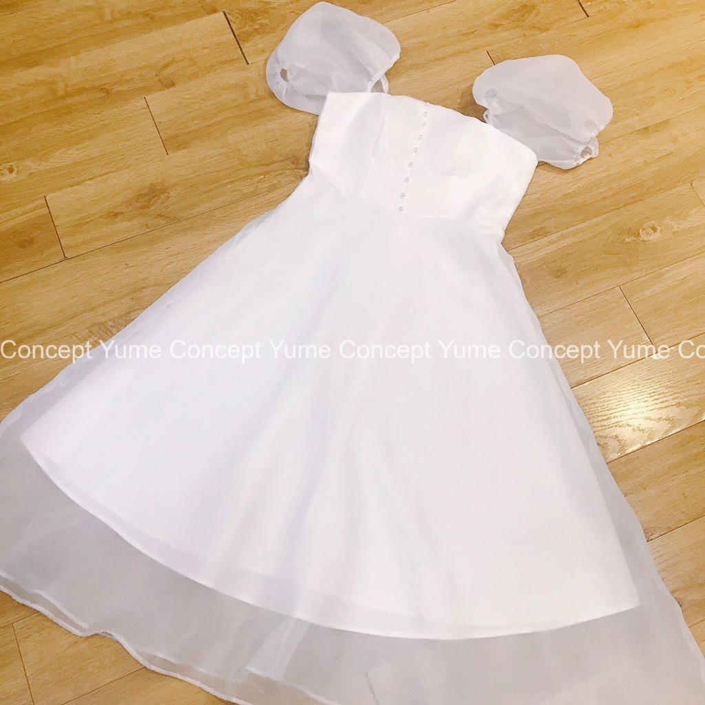 Đầm Dự Tiệc Công Chúa Tay Phồng Nút | BigBuy360 - bigbuy360.vn