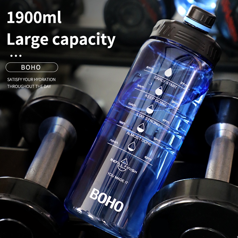 Bình nước thể thao FJBOTTLE dung tích lớn 1900ml/ 64oz có ống hút tiện lợi