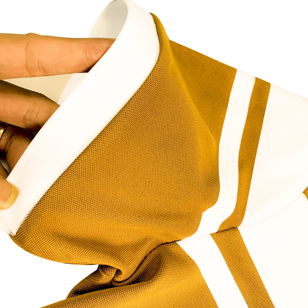 Áo Polo Nam đẹp FEEL GOOD basic -  Áo thun nam có cổ trụ bẻ,phối sọc ngang vải cá sấu cotton cao cấp màu cà phê giá rẻ | BigBuy360 - bigbuy360.vn