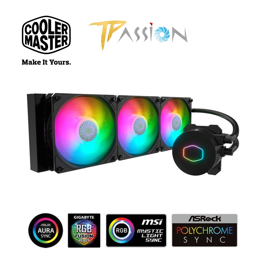 Tản nhiệt nước AIO CPU Cooler Master ML360L V2 ARGB I MasterLiQuid - Chính hãng, LED Rainbow đồng bộ