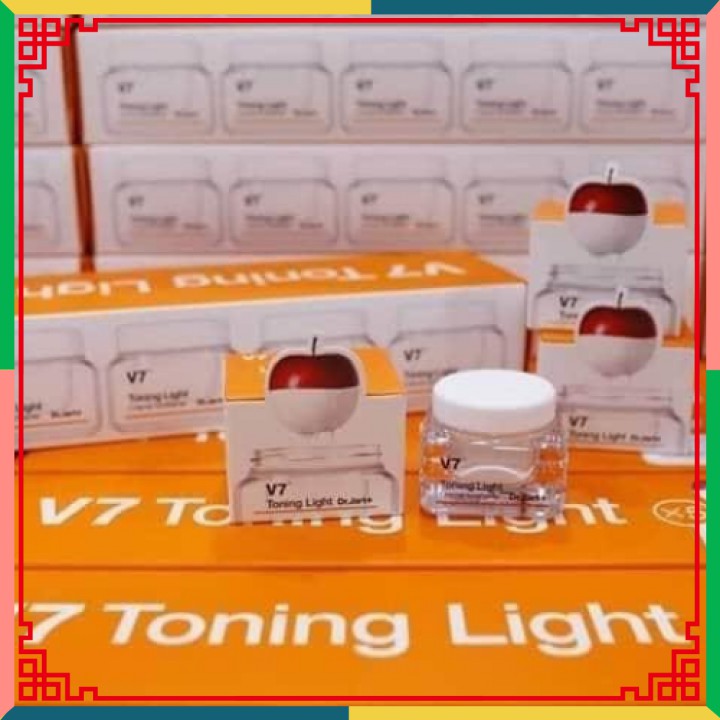 Kem V7 Toning Light Dr Jart Hàn Quốc, Mini Size 10ml, Full Size 50ml, Dưỡng Trắng Hồng Bật Tone [CHÍNH - HÃNG]