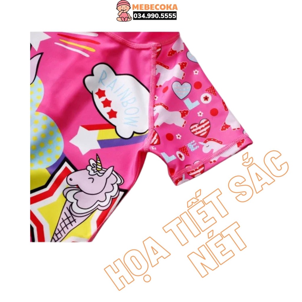 [TẶNG KÈM MŨ - FREE SHIP] Bộ đồ bơi LIỀN THÂN NGỰA PONY hồng siêu dễ thương, hàng cao cấp