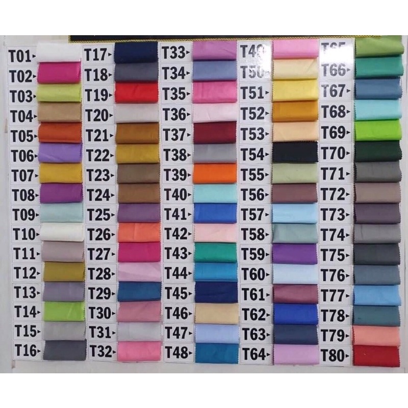 Vải trơn cotton Hàn, 100% Cotton