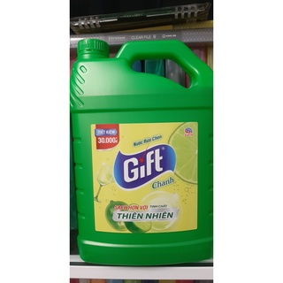 Nước rửa chén Gift bình 3,8 kg hương trà chanh