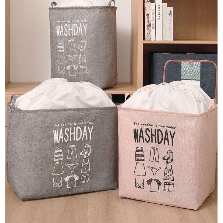 TÚI CHĂN KHUNG SẮT WASHDAY VẢI DÙ CỰC ĐẸP