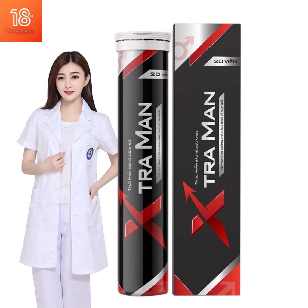 XTRA MAN chính hãng – Tăng cường sinh lý nam, hộp 20 viên sủi chiết xuất (CHE ĐỔI TÊN SẢN PHẨM KHI NHẬN)