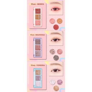 (chính hãng, date xa) Bảng Phấn Mắt #Black_Rouge Blackrouge(dòng mới Black Rouge Triple Layer Eye Palette)