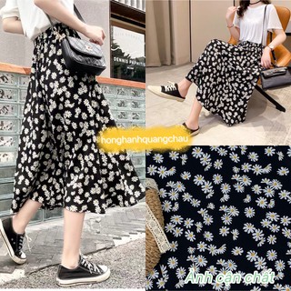 Chân váy hoa nhí vintage kèm ảnh thật màu hoa cúc Quảng Châu - Hồng Hạnh Quảng Châu Rosie Dream Shop