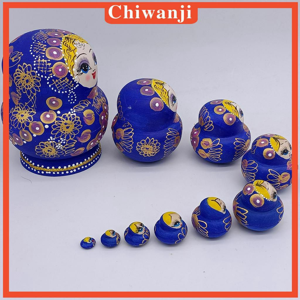 Bộ 10 Búp Bê Nga Matryoshka Bằng Gỗ