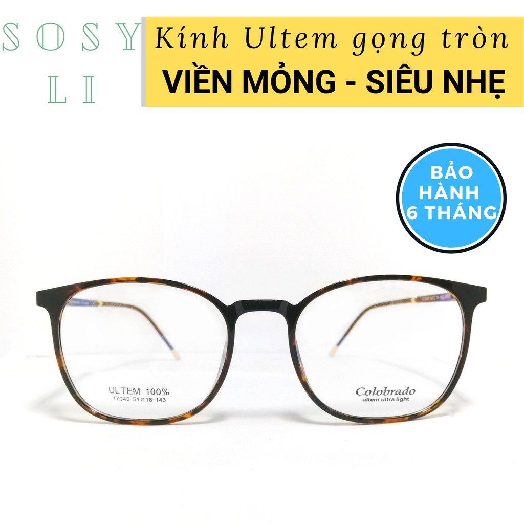 Gọng nhựa tròn SIÊU NHẸ Colobrado Ultem17040