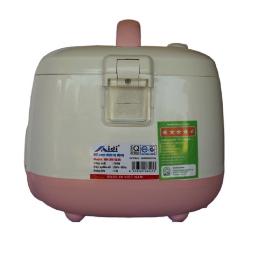 [Mã 154ELSALE2 giảm 7% đơn 300K] Nồi cơm điện ủ đa chiều 1.8L Aidi MR-SM 6026