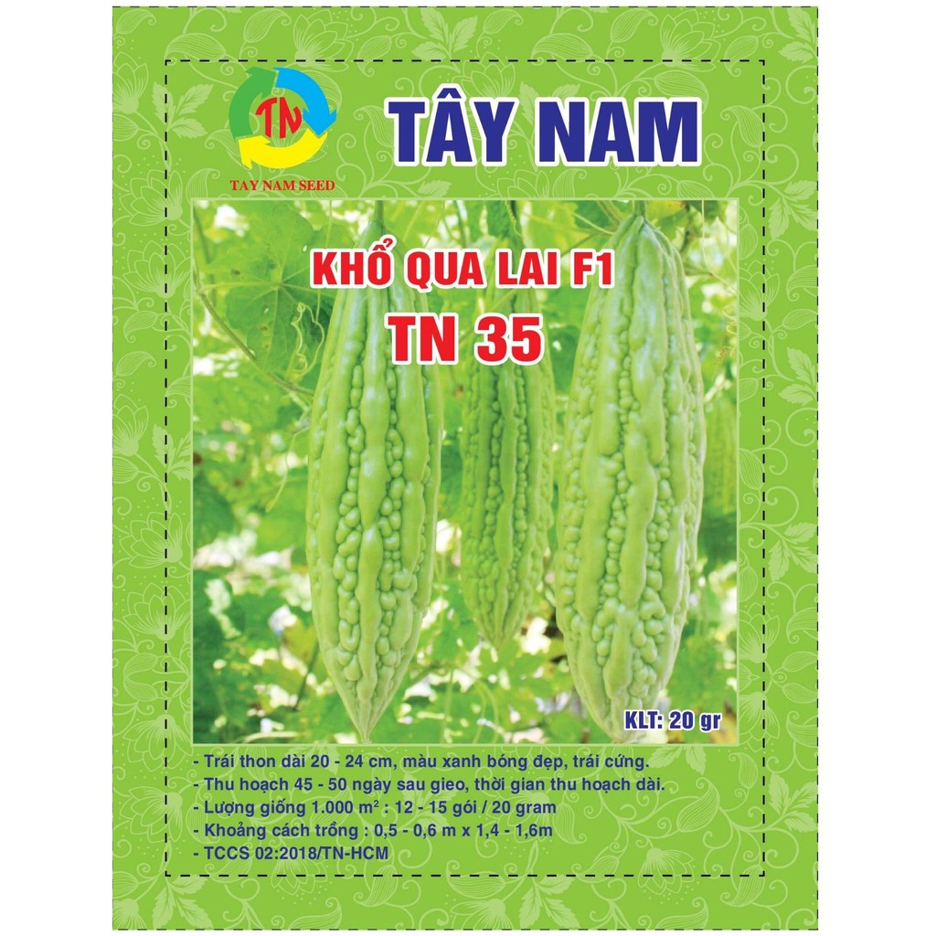 Hạt giống khổ qua Tây Nam TN35 gói 20 hạt -20gam